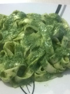 Una foto de Fetuccini en Salsa de Espinaca 