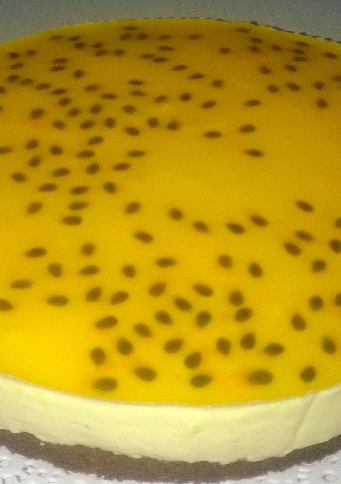 Una foto de Cheesecake de Maracuyá