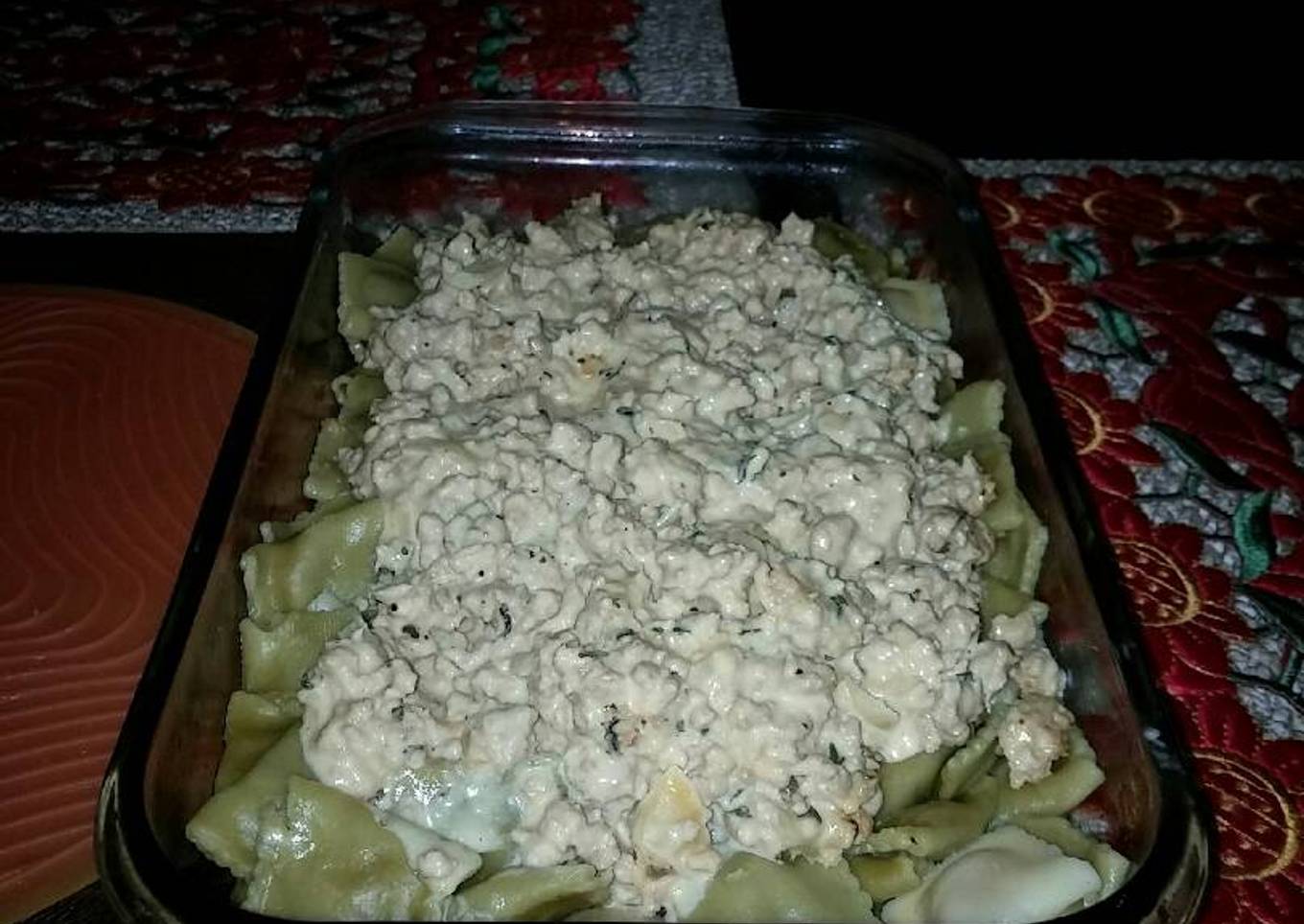 Ravioli traviesos con Pollo 