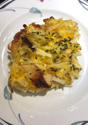 A picture of Easter Breakfast Casserole 🐣.