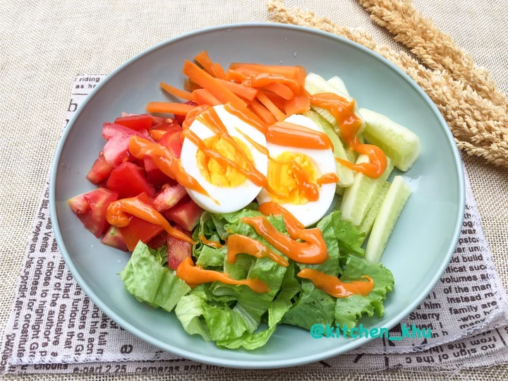 Cara Simple Membuat Resep  Salad Sayur Simple yang Menggugah Selera, Sempurna