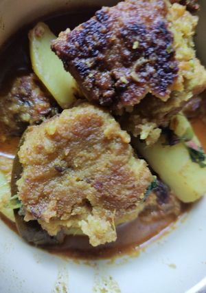 ডালের বড়ার তরকারি (daler borar tarkari recipe in Bengali) রেসিপির প্রধান ছবি