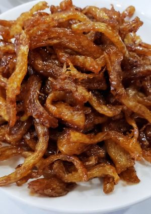 Hình của món Sườn chay chiên nước tương.