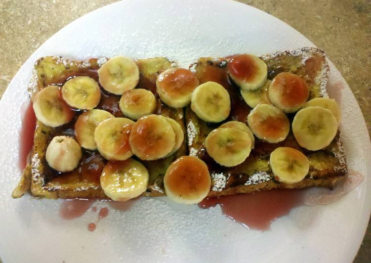 Easy Way to Cook Ultimate french toast with bananas