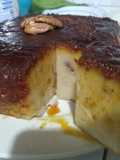 Budín de pan con caramelo (sin horno)