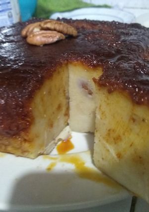 Una foto de Budín de pan con caramelo (sin horno)