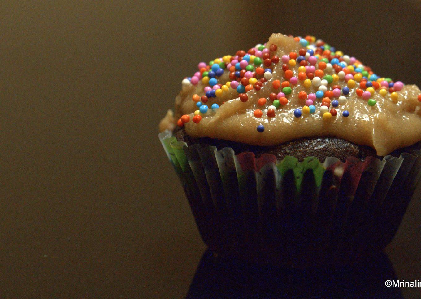 Eggless Whole Wheat Coffee Cupcakes