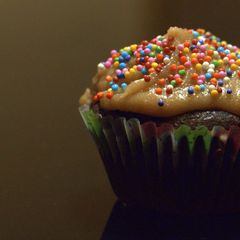 A picture of Eggless Whole Wheat Coffee Cupcakes.