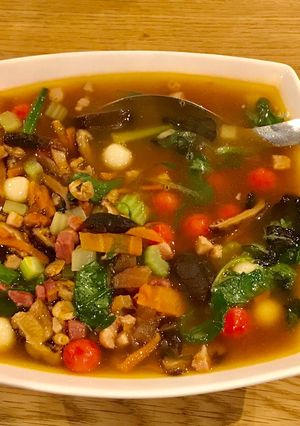 客家鹹湯圓 的食譜成品照片