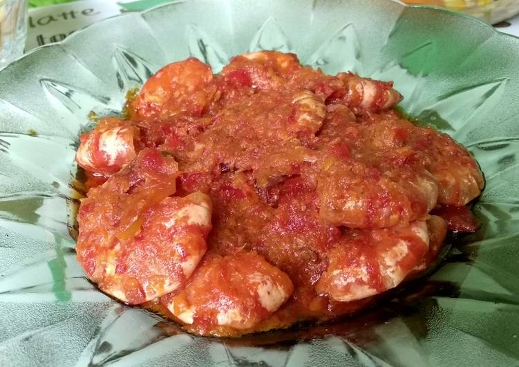 Resep Udang Sambal Pedas Manis Anti Gagal | Aneka Resep Masakan Udang