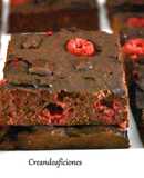 Brownie de frambuesa sin azúcar