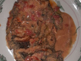 Fried tilapia in coconut cream