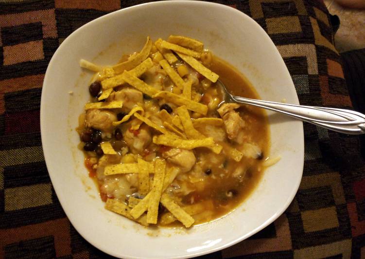 How to Prepare Quick Chicken tortilla soup