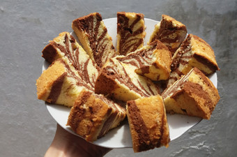 Cara Memasak Zebra cake putih telur Gampang