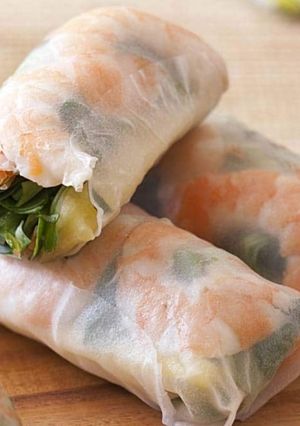 Une photo de Rouleaux de printemps crevettes