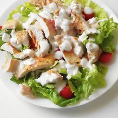 A picture of Lighter Chicken Caesar Salad.