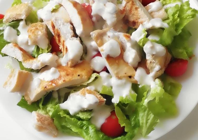 Recipe of Perfect Lighter Chicken Caesar Salad