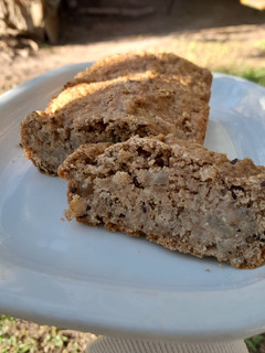 Una foto de Budín integral de peras sin azúcar y vegano