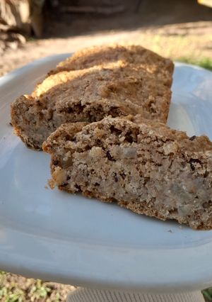 Una foto de Budín integral de peras sin azúcar y vegano