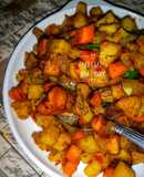Plantain potato casserole