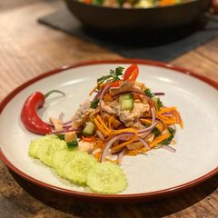 Thai Style Salmon Spicy Salad A picture of Thai Style Salmon Spicy Salad.