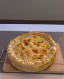 Tarta de pollo y champiñones