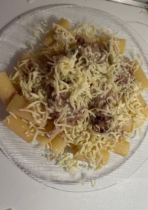 Una foto de Rigatonni en salsa evaporada