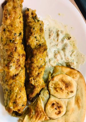 A picture of Homemade Chicken Cheese Seekh Kabab.