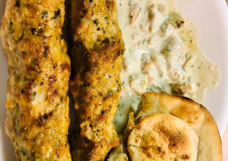 Recipe of Homemade Chicken Cheese Seekh Kabab in 14 Minutes at Home