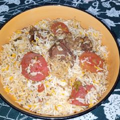 Beef Tomato Masala Biryani A picture of Beef Tomato Masala Biryani.