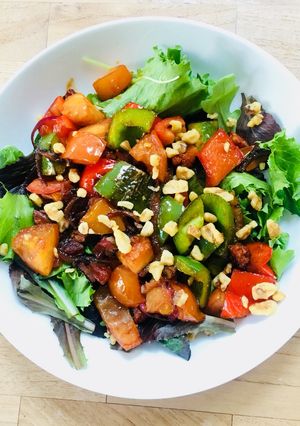 A picture of Chorizo, Pepper and Walnut Salad.