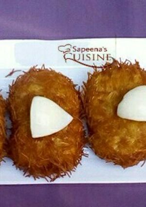 A picture of Bird nest potato cutlets.
