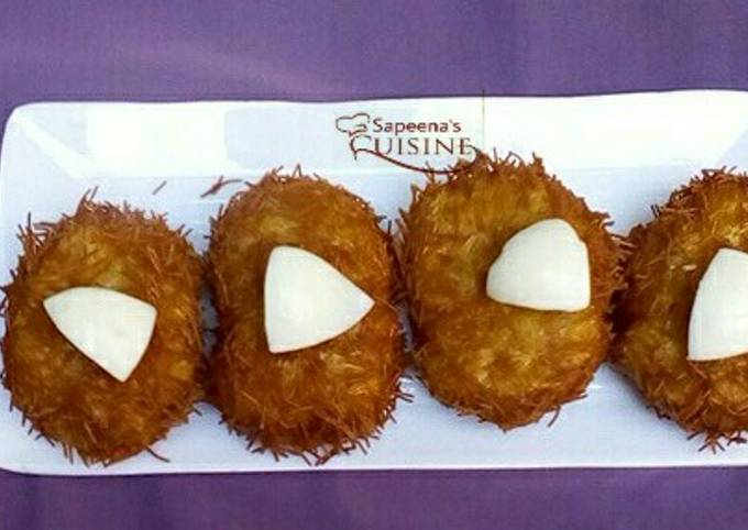 Bird nest potato cutlets