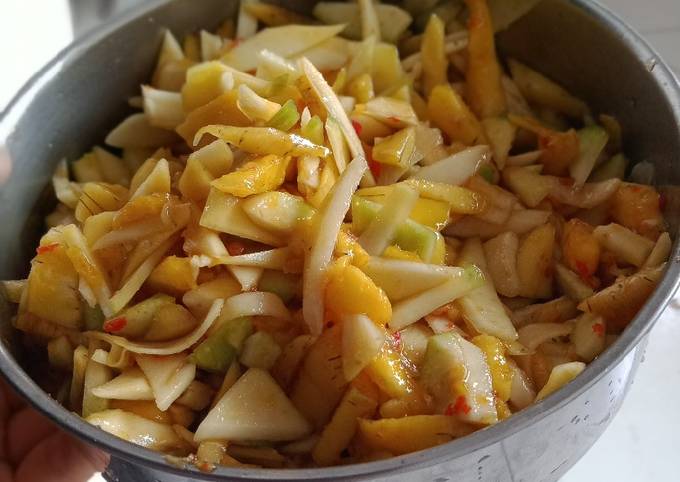 Standar Resep membuat Rujak cacah mangga yang spesial