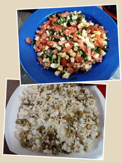 Una foto de Relleno caprese y relleno de ricotta