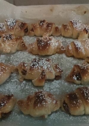 Una foto de Mini Croissanes de chocolate