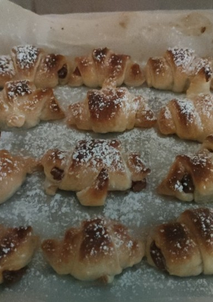 Una foto de Mini Croissanes de chocolate