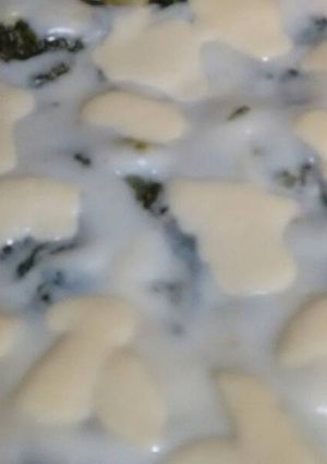 Una foto de Mostacholes con espinacas gratinadas