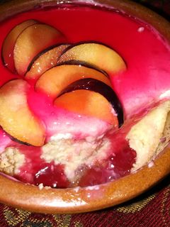 صورة لوصفة كيكة الحليب بصوص الفراولة 🍓🍓🍓