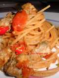 Spaghetti Integrali con Peperoni e Carciofi