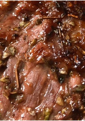 Una foto de Punta paleta al horno con orégano