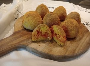 Foto di Arancini in friggitrice ad aria
