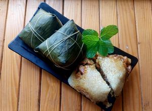 Foto resep Bakcang Ayam pakai daun pisang