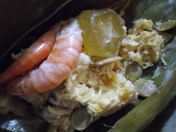 Bagaimana Membuat Botok ndeso tahu Tempe udang, Enak