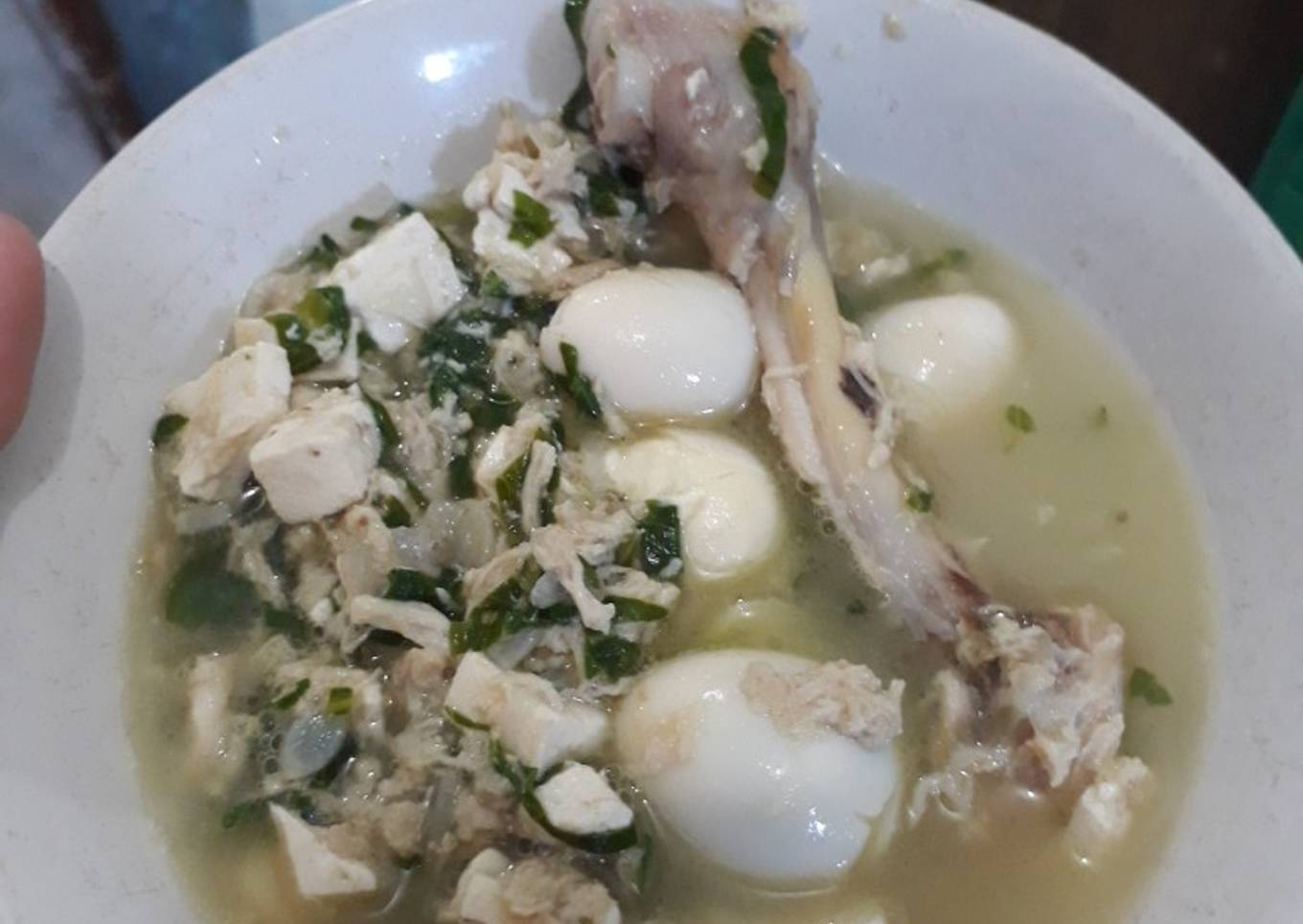 Sop ayam double prohe