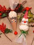 Santa 🎅 and reindeer🦌 hot chocolate cone