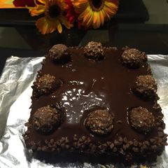 Ferrero rocher cake A picture of Ferrero rocher cake.