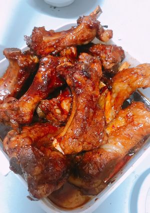 Hình của món Sườn xào chua ngọt.