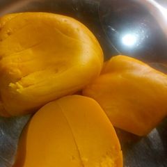 A picture of Okpa (Bambara nut moi moi).