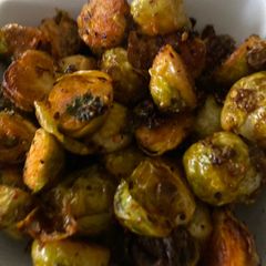 A picture of Roasted Brussels sprouts.